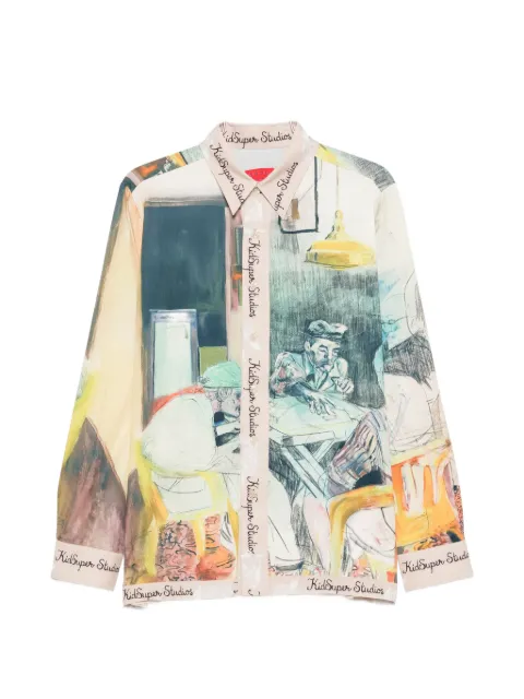 KidSuper graphic-print button-up shirt