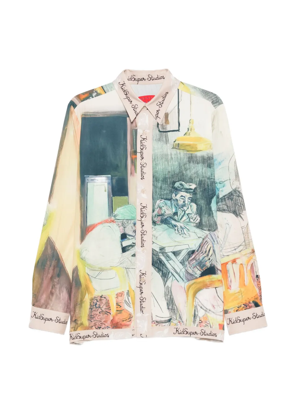 KidSuper graphic-print button-up shirt