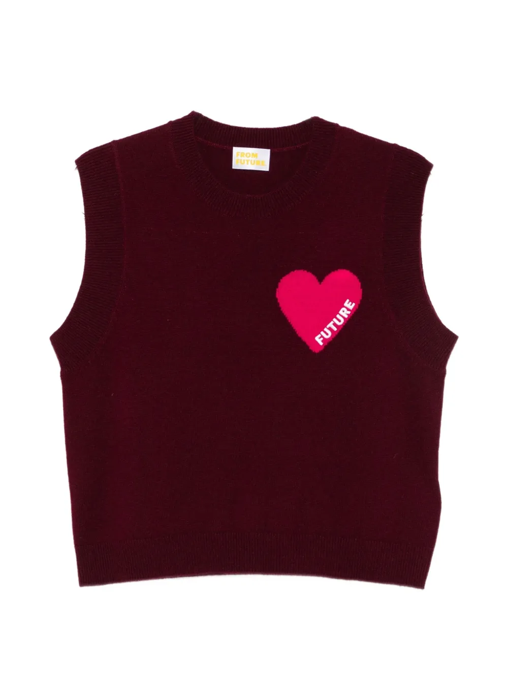 FROM FUTURE heart-motif knitted vest - Viola