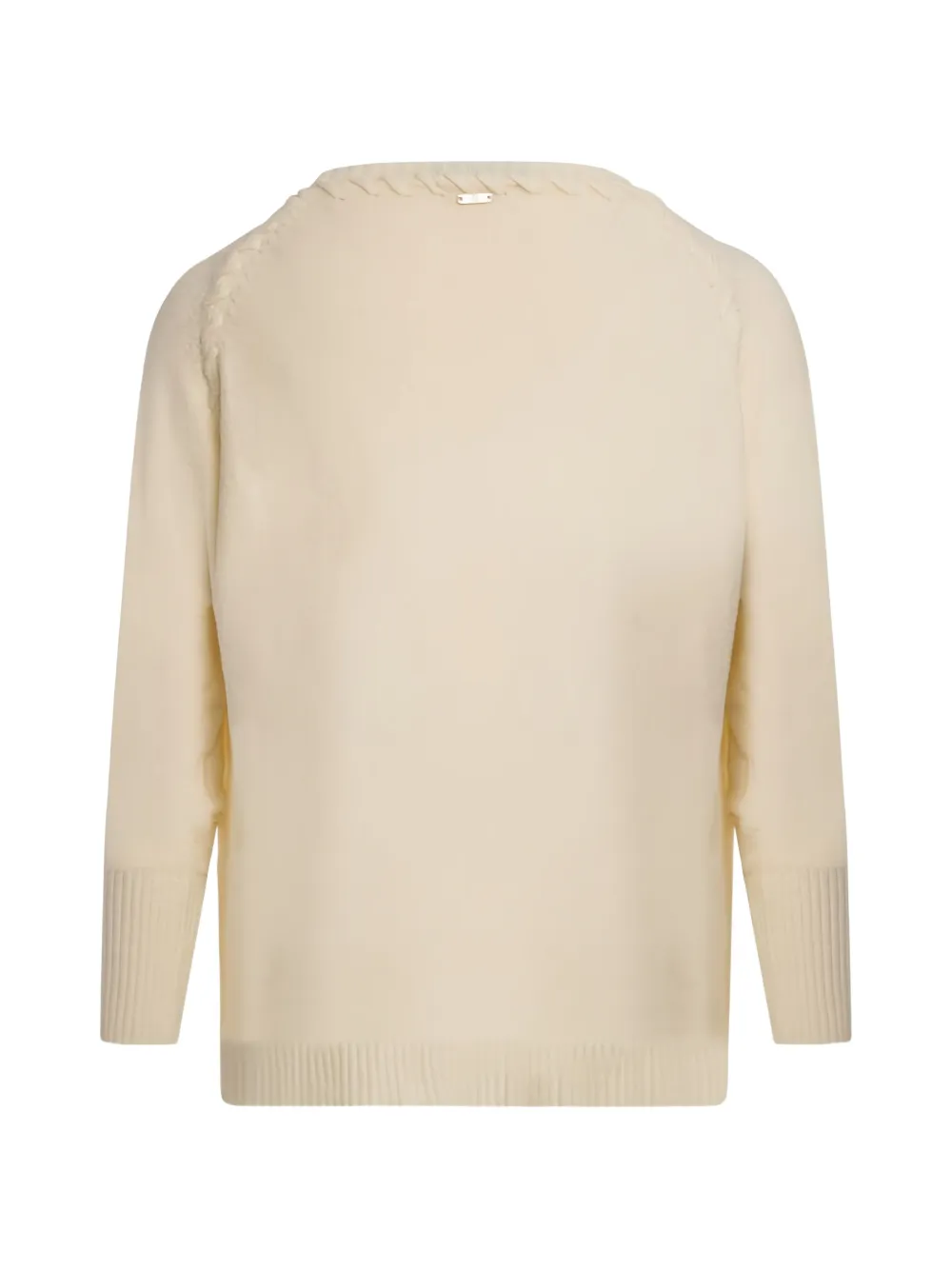 FRACOMINA braided-detail sweater Beige