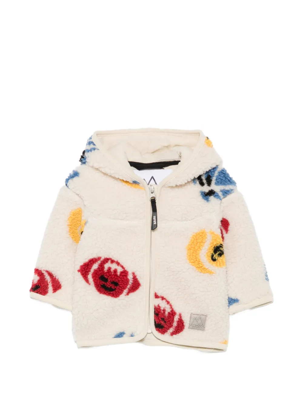 Molo Ummi graphic-print jacket - Toni neutri