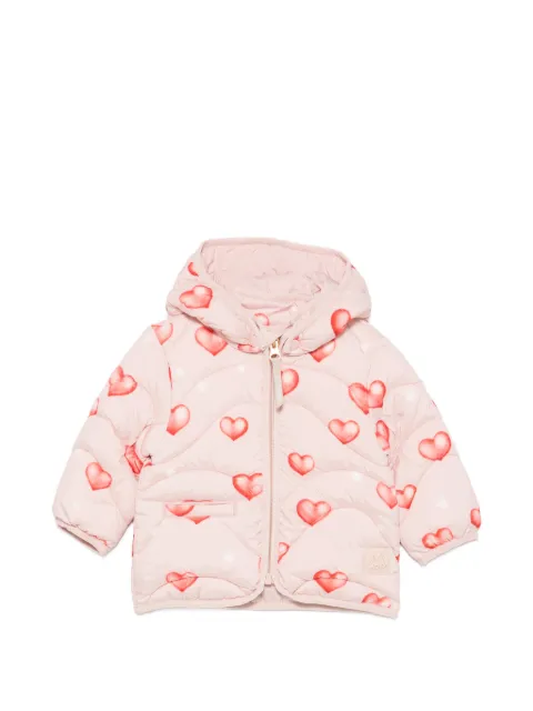 Molo Harmony heart-print quilted jacket