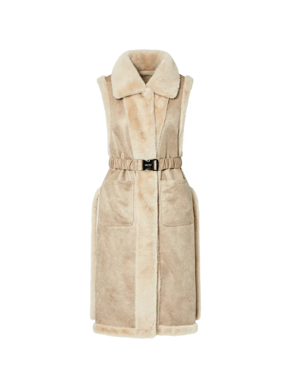 LIU JO faux-shearling vest - Toni neutri