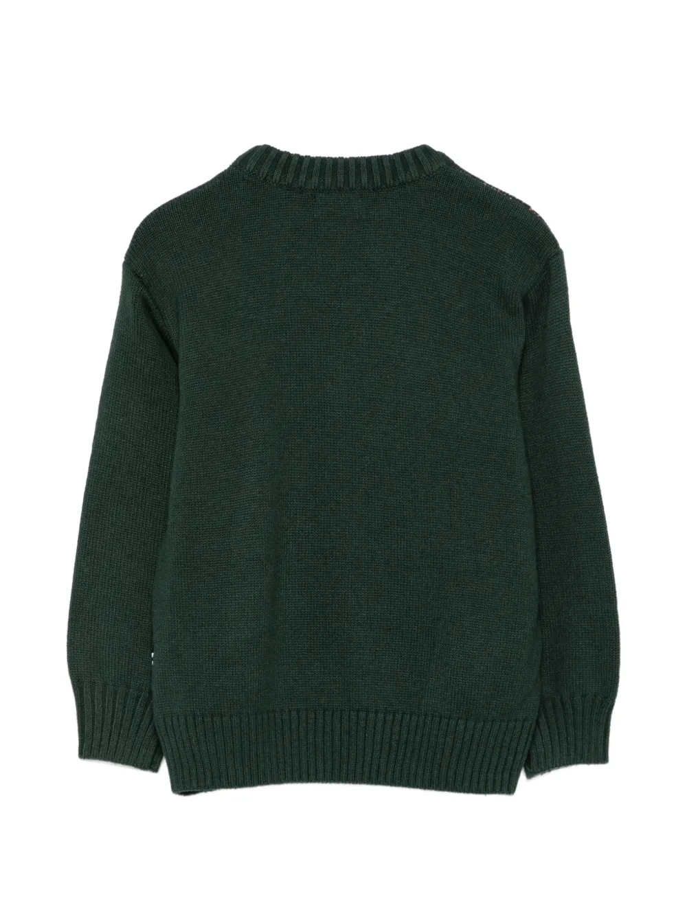 Molo Trui met rendier-intarsia Groen