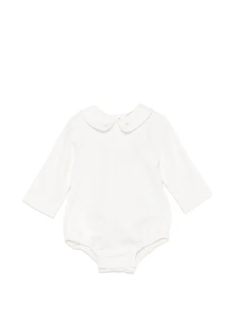 Paz Rodriguez embroidered Peter-Pan-collar bodysuit