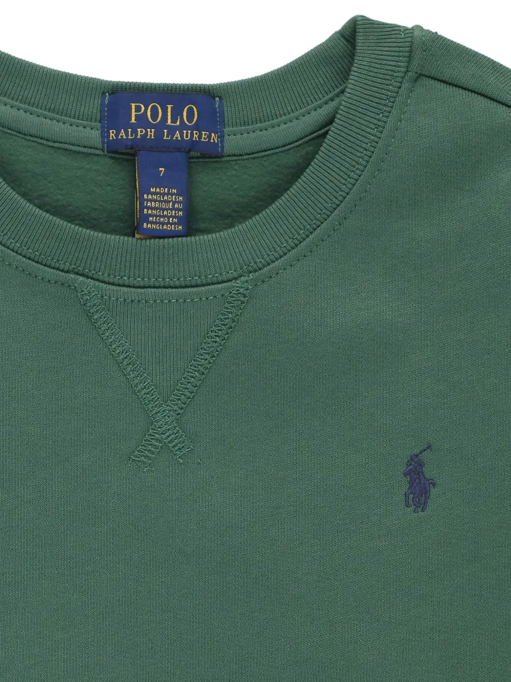POLO RALPH LAUREN KIDS Polo Pony-print sweater Groen