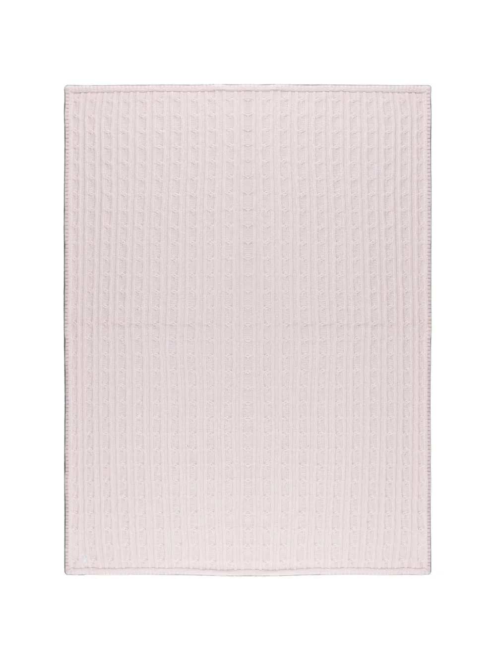 POLO RALPH LAUREN KIDS cable-knit embroidered-logo scarf - Rosa