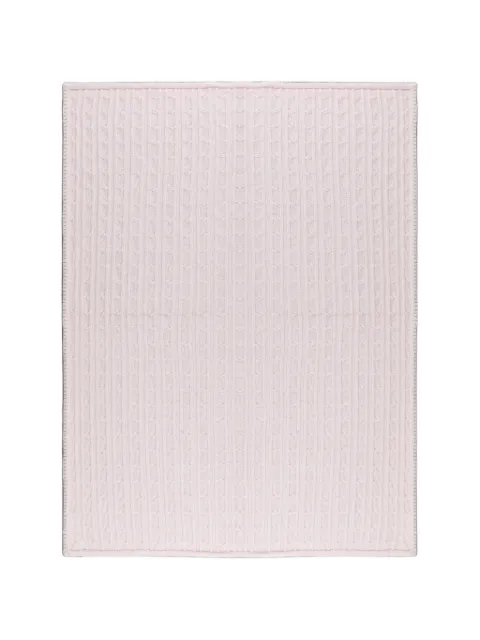 POLO RALPH LAUREN KIDS cable-knit embroidered-logo scarf