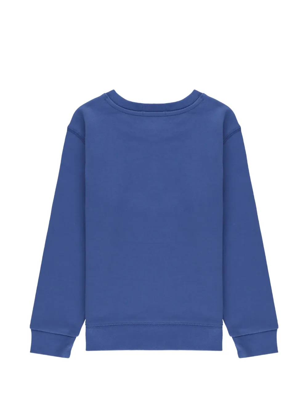 POLO RALPH LAUREN KIDS logo-embroidered crew-neck sweater Blauw