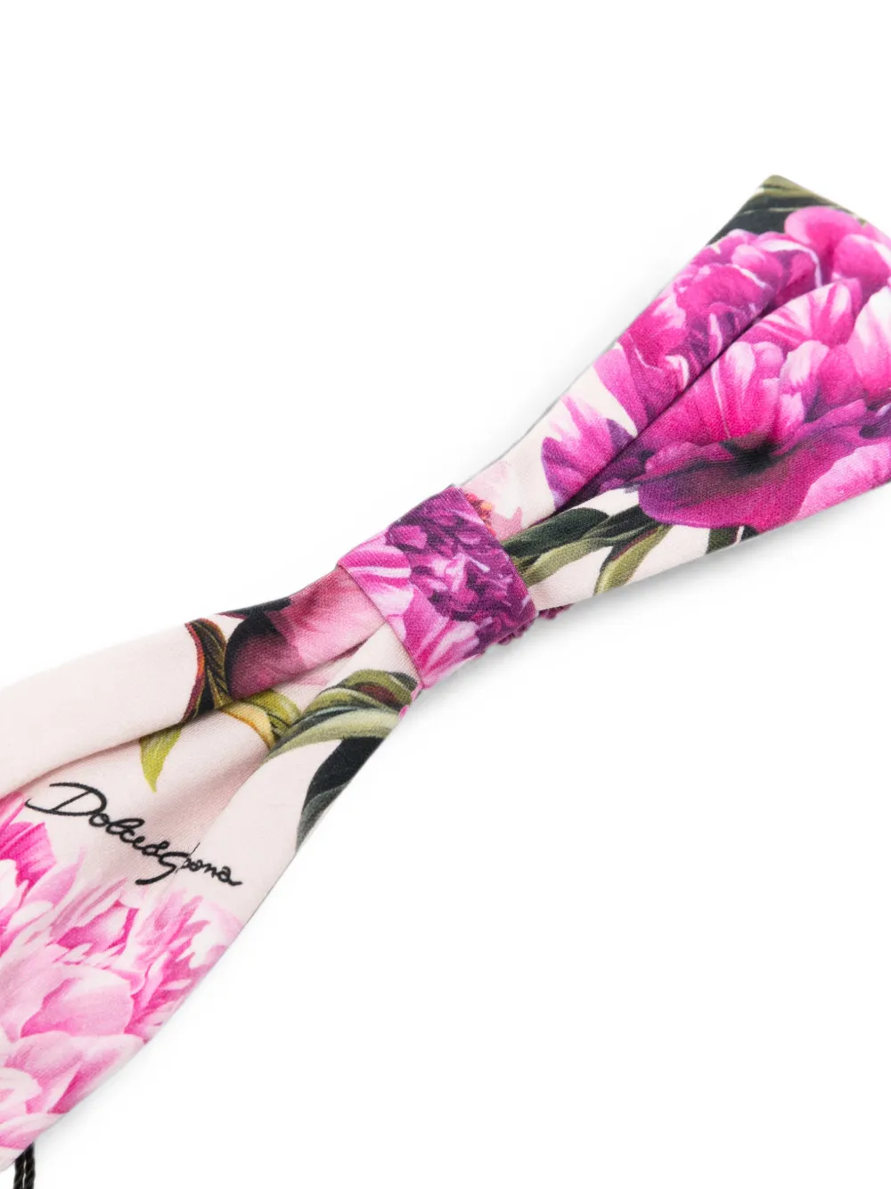 Dolce & Gabbana Kids Haarband met bloemenprint Roze