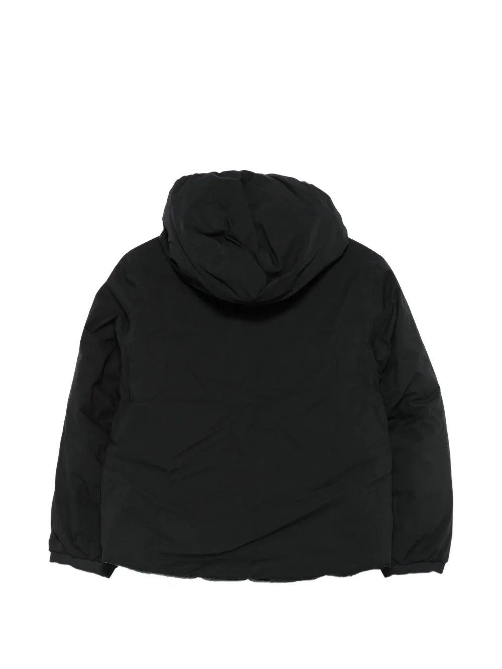 K Way Kids P. Jack ST Thermo Double logo-patch hooded jacket Zwart
