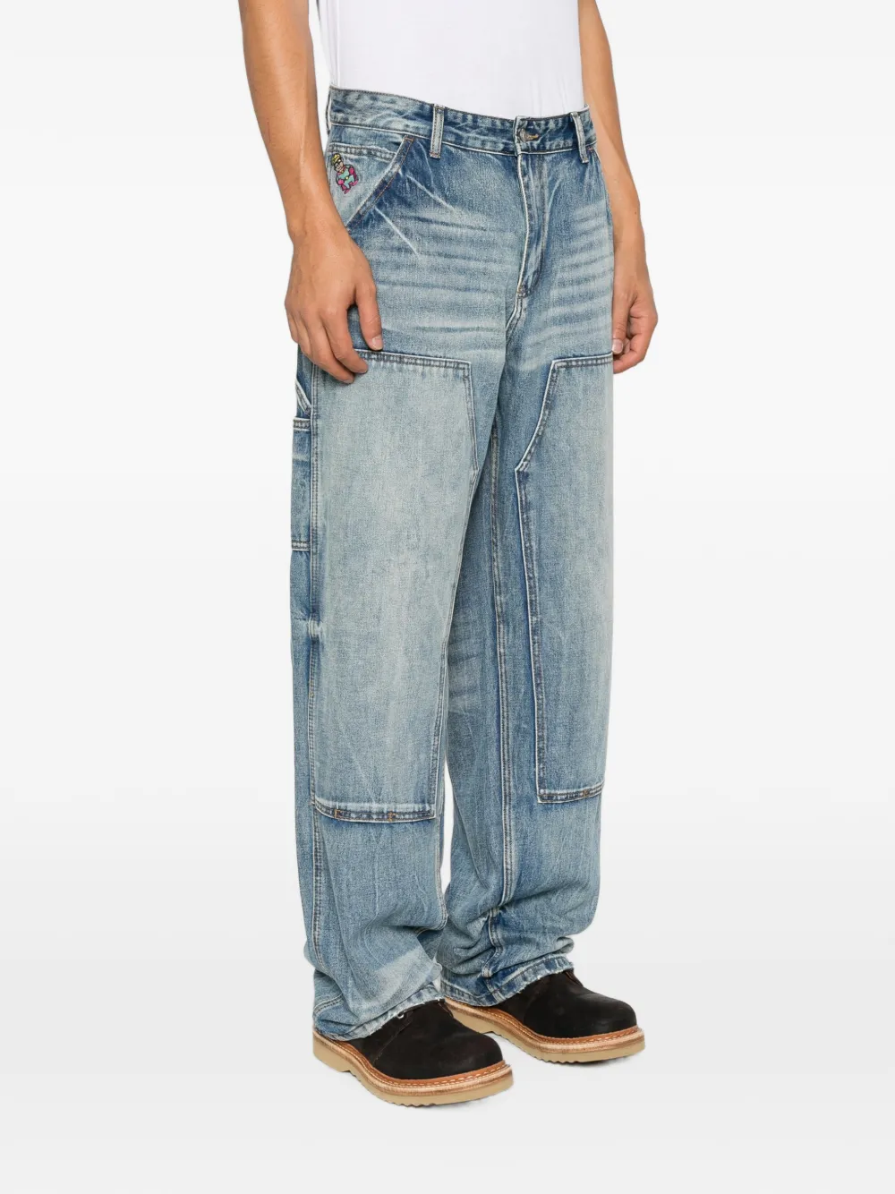 KidSuper Jeans met effect Blauw