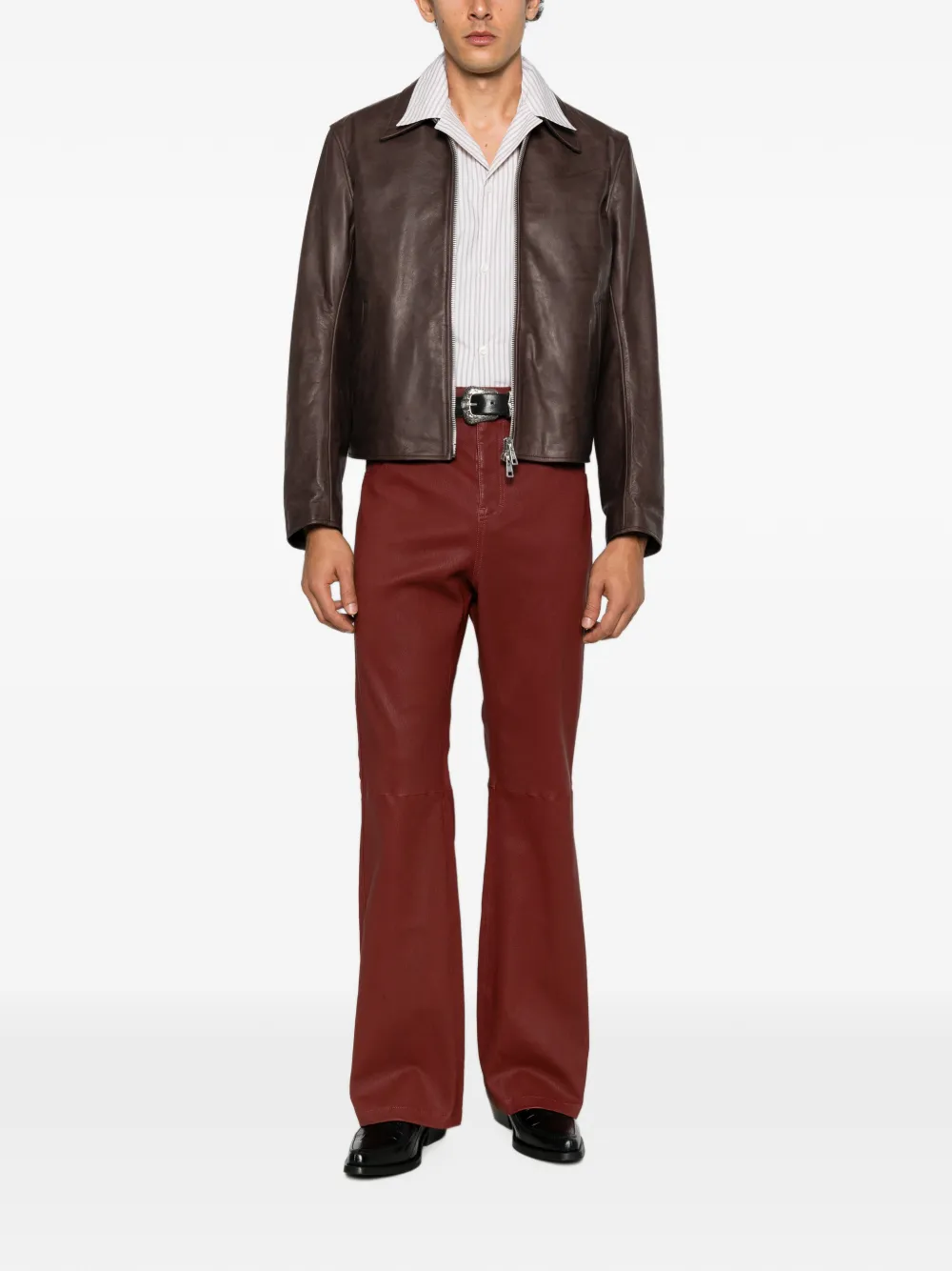 AMIRI Broek met knoopsluiting Rood
