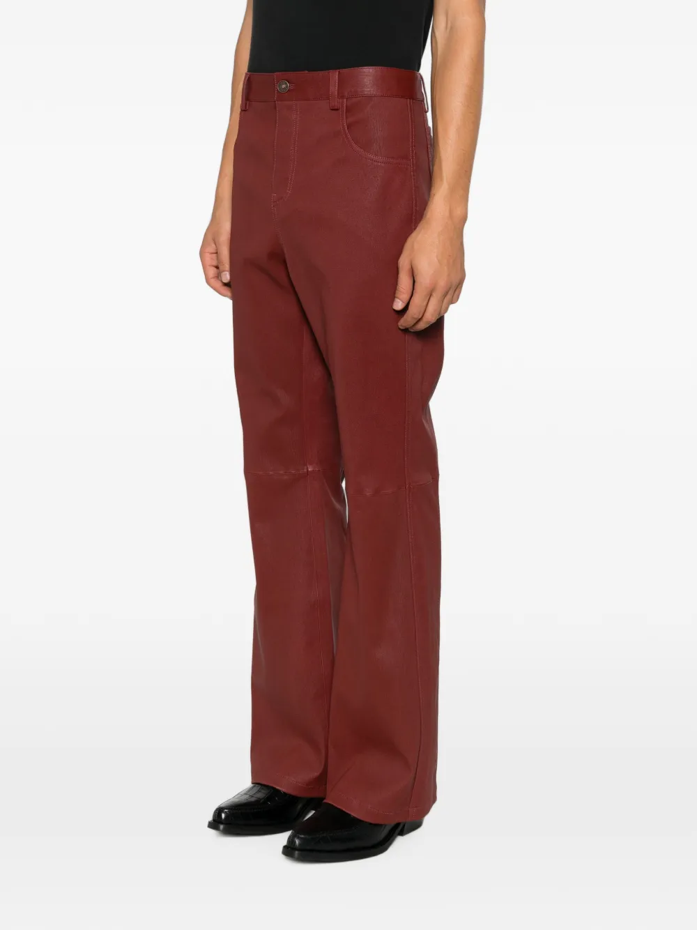 AMIRI Broek met knoopsluiting Rood