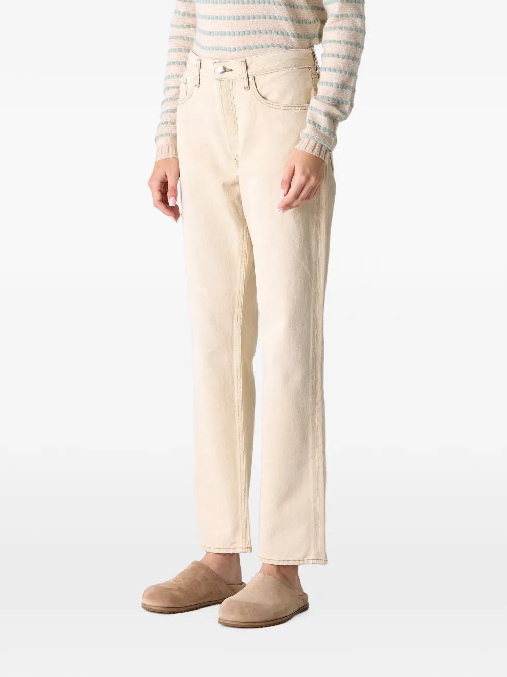 AGOLDE Lana straight jeans Beige
