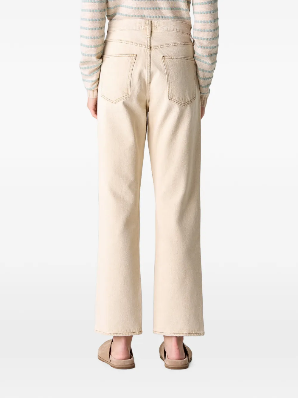 AGOLDE Lana straight jeans Beige