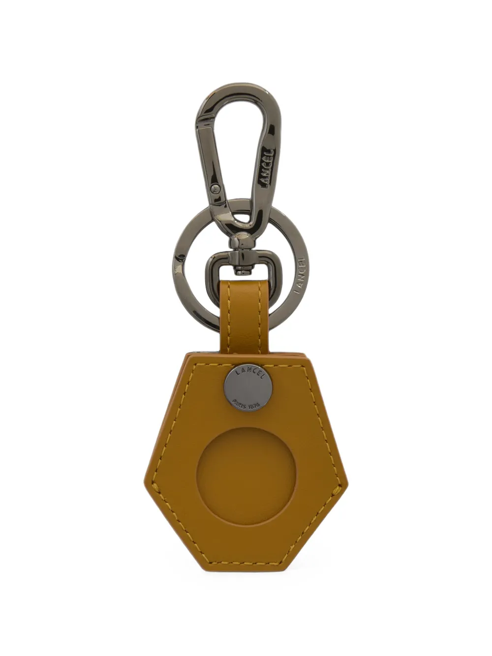 Lancel leather AirTag keyring
