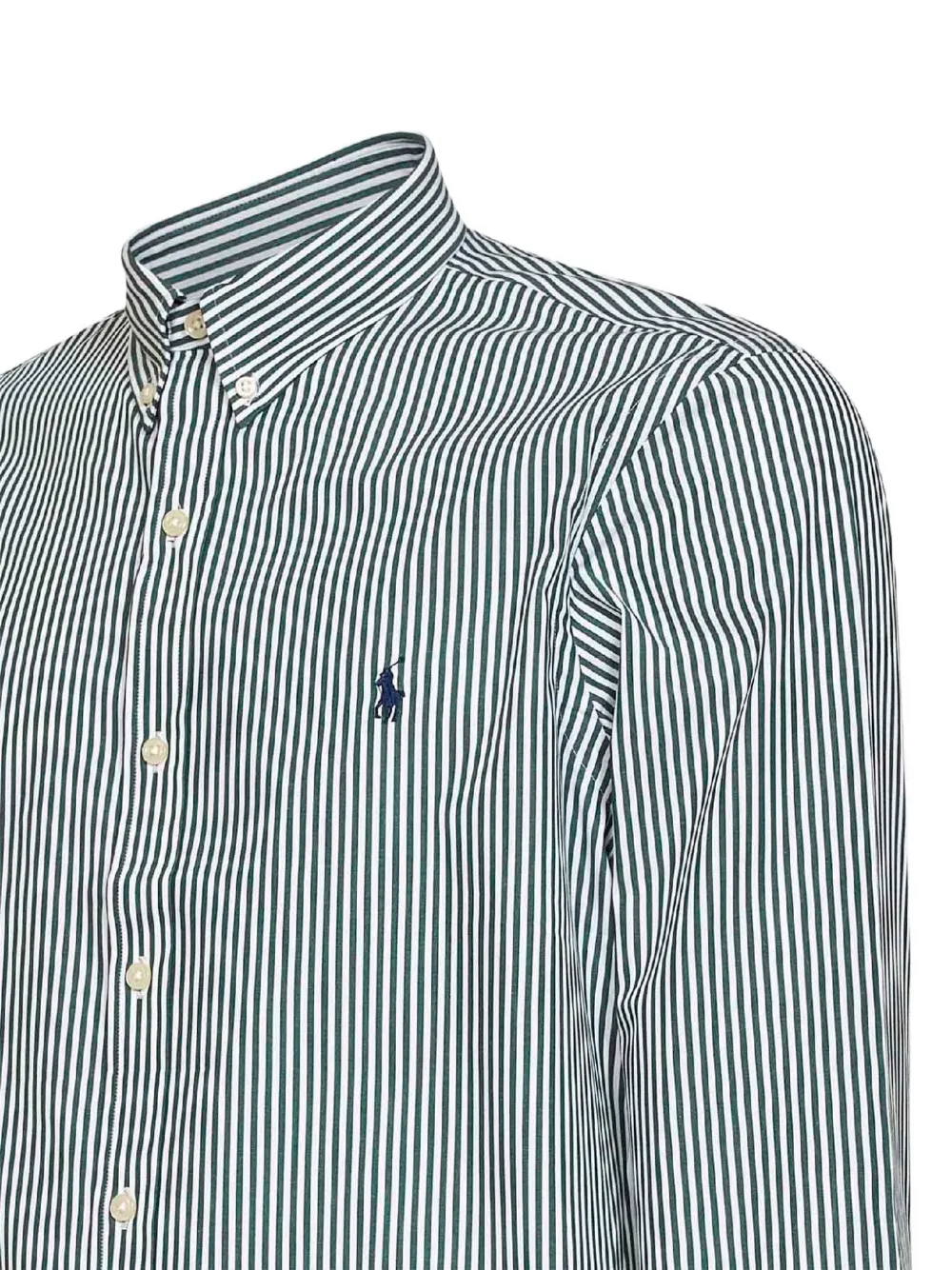 Polo Ralph Lauren Slim-fit gestreept popeline overhemd Wit