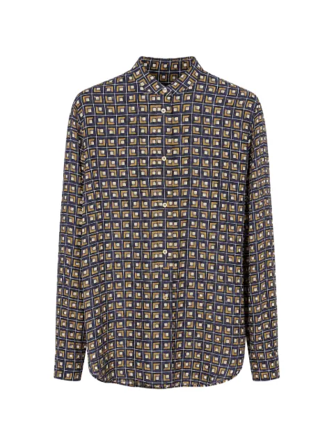 ASPESI geometric-print long-sleeve shirt