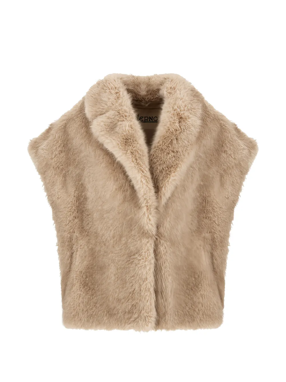 Herno faux-fur short-sleeve jacket