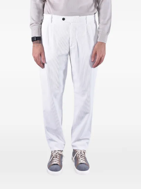 Eleventy pleated corduroy trousers