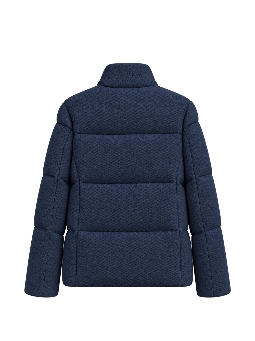 Eleventy quilted wool jacket Blauw