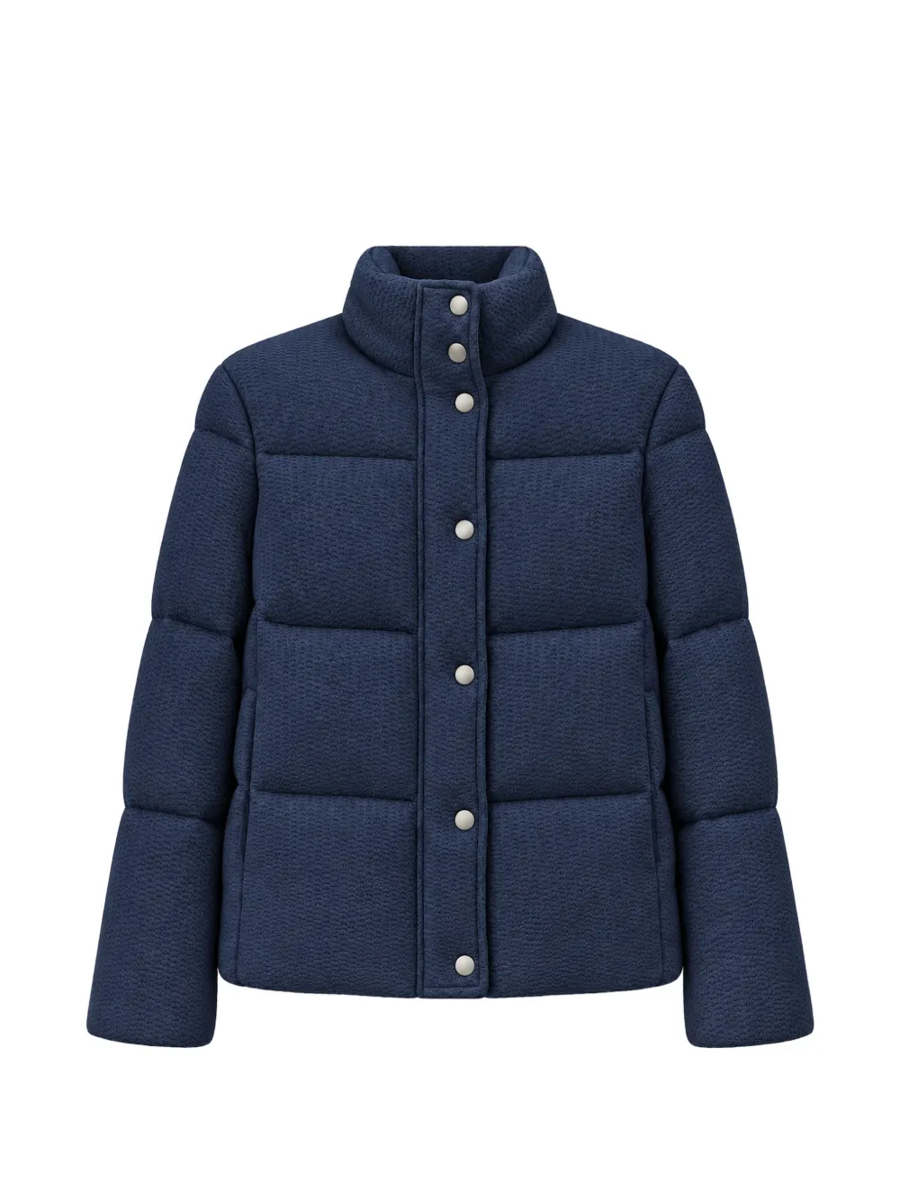 Eleventy quilted wool jacket Blauw