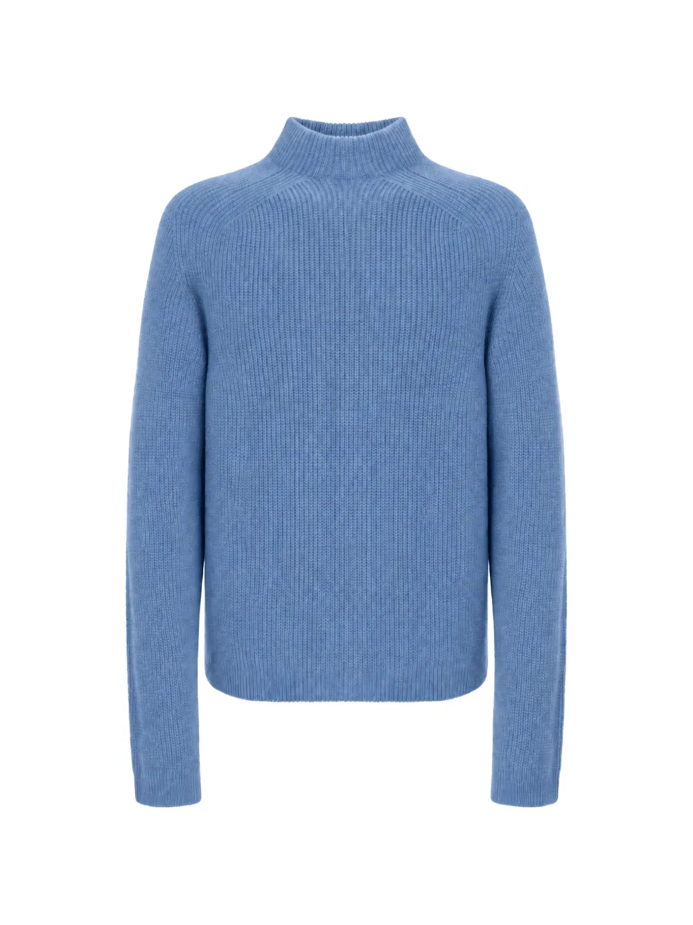 Malo ribbed-knit raglan-sleeve sweater Blauw