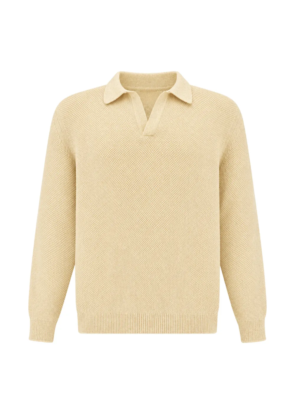 Paul & Shark waffle-knit polo shirt Beige