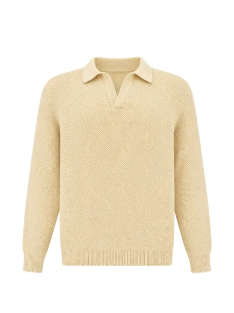 Paul & Shark waffle-knit polo shirt