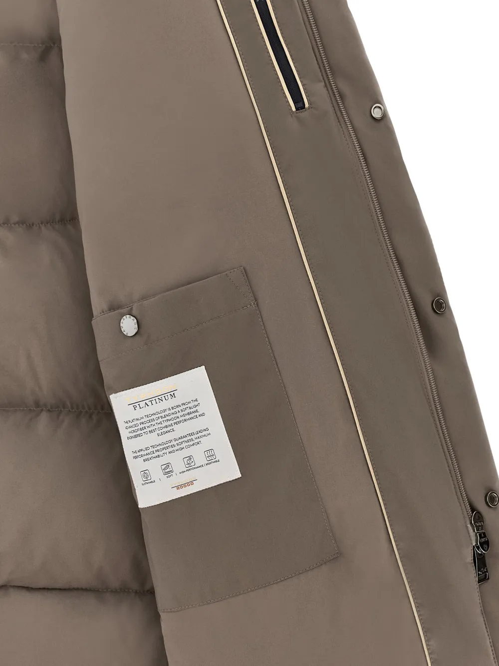 Paul & Shark Gevoerd jack met capuchon Beige