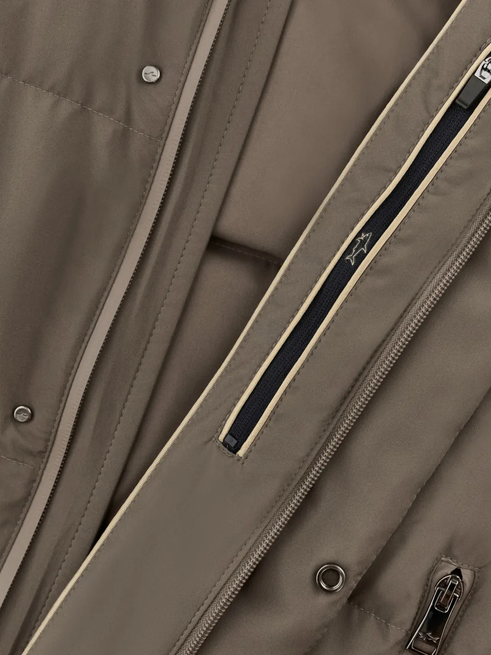 Paul & Shark Gevoerd jack met capuchon Beige