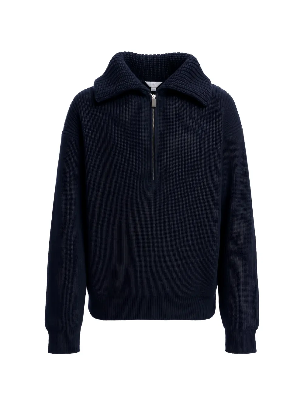 Malo ribbed half-zip sweater - Blu