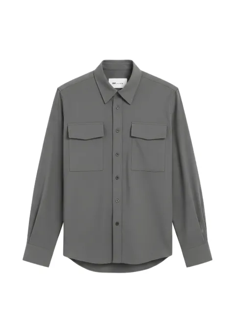 AMI Paris flap-pocket wool shirt