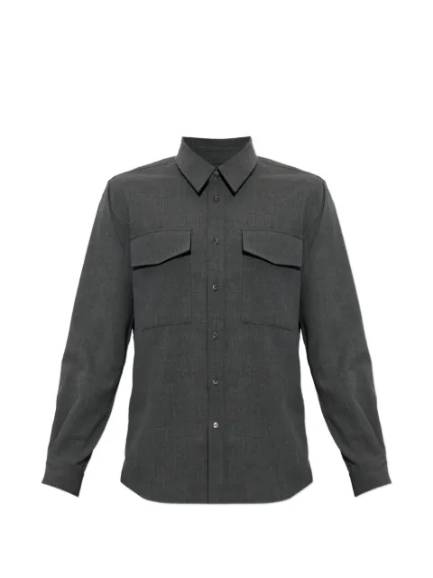 AMI Paris flap-pocket wool shirt
