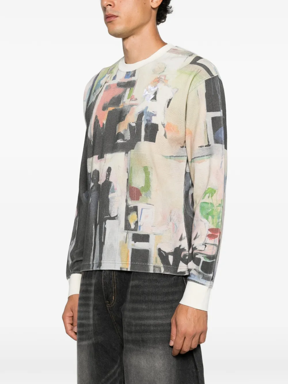 KidSuper Sweater met grafische print Grijs