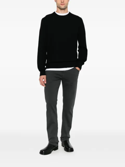 FROM FUTURE crew-neck ribbed-trim sweater