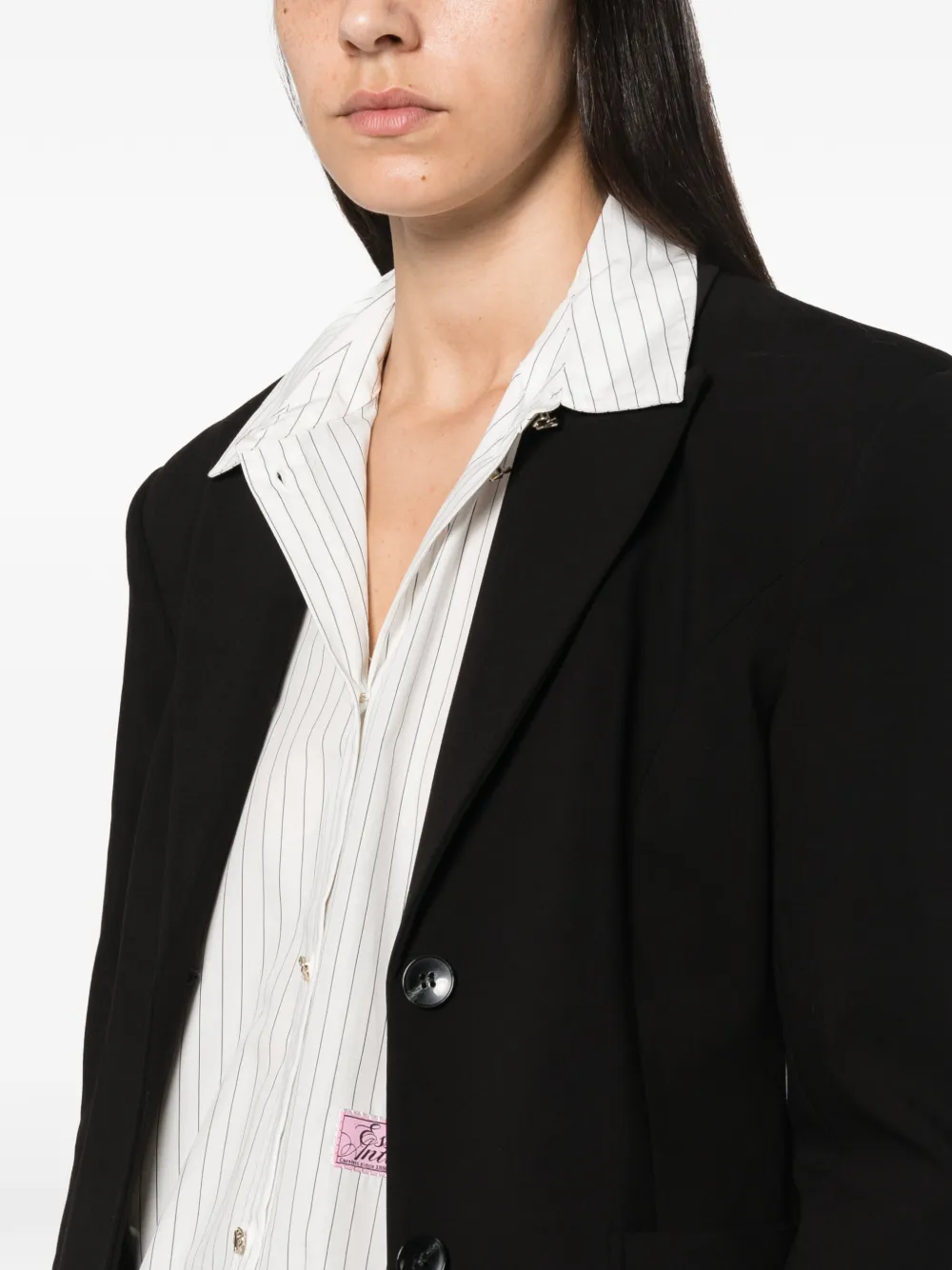 Essentiel Antwerp Knightly getailleerde blazer Zwart