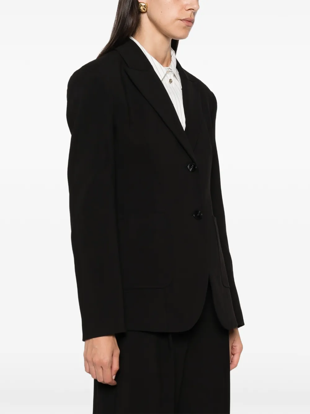 Essentiel Antwerp Knightly getailleerde blazer Zwart