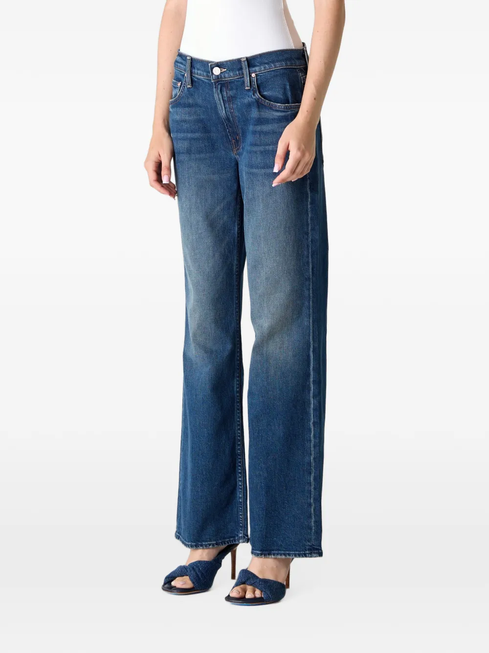 MOTHER The Bookie Sneak flared jeans Blauw