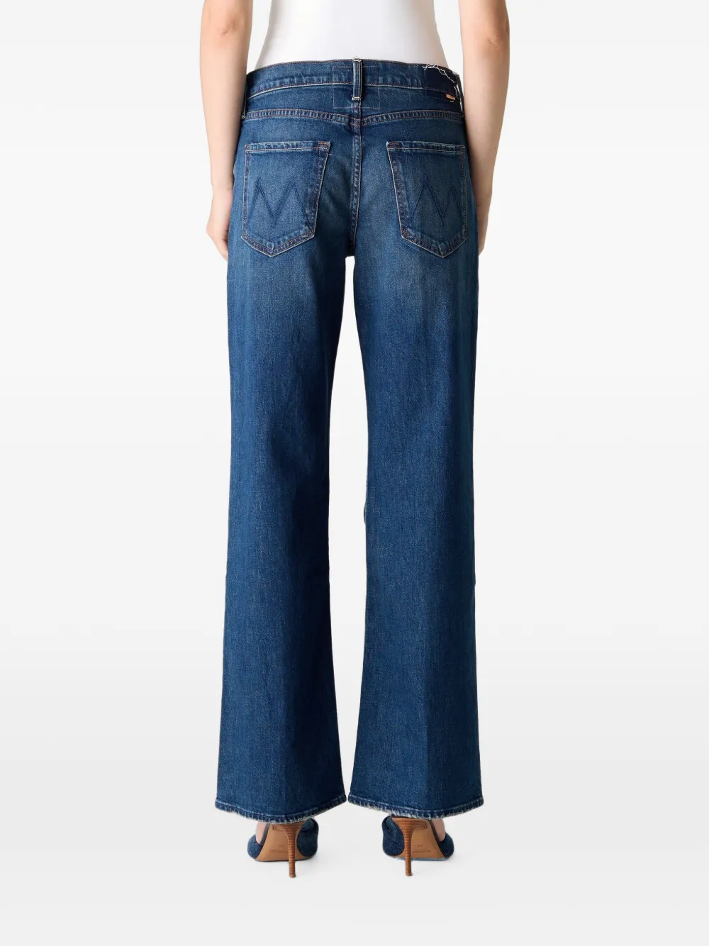 MOTHER The Bookie Sneak flared jeans Blauw