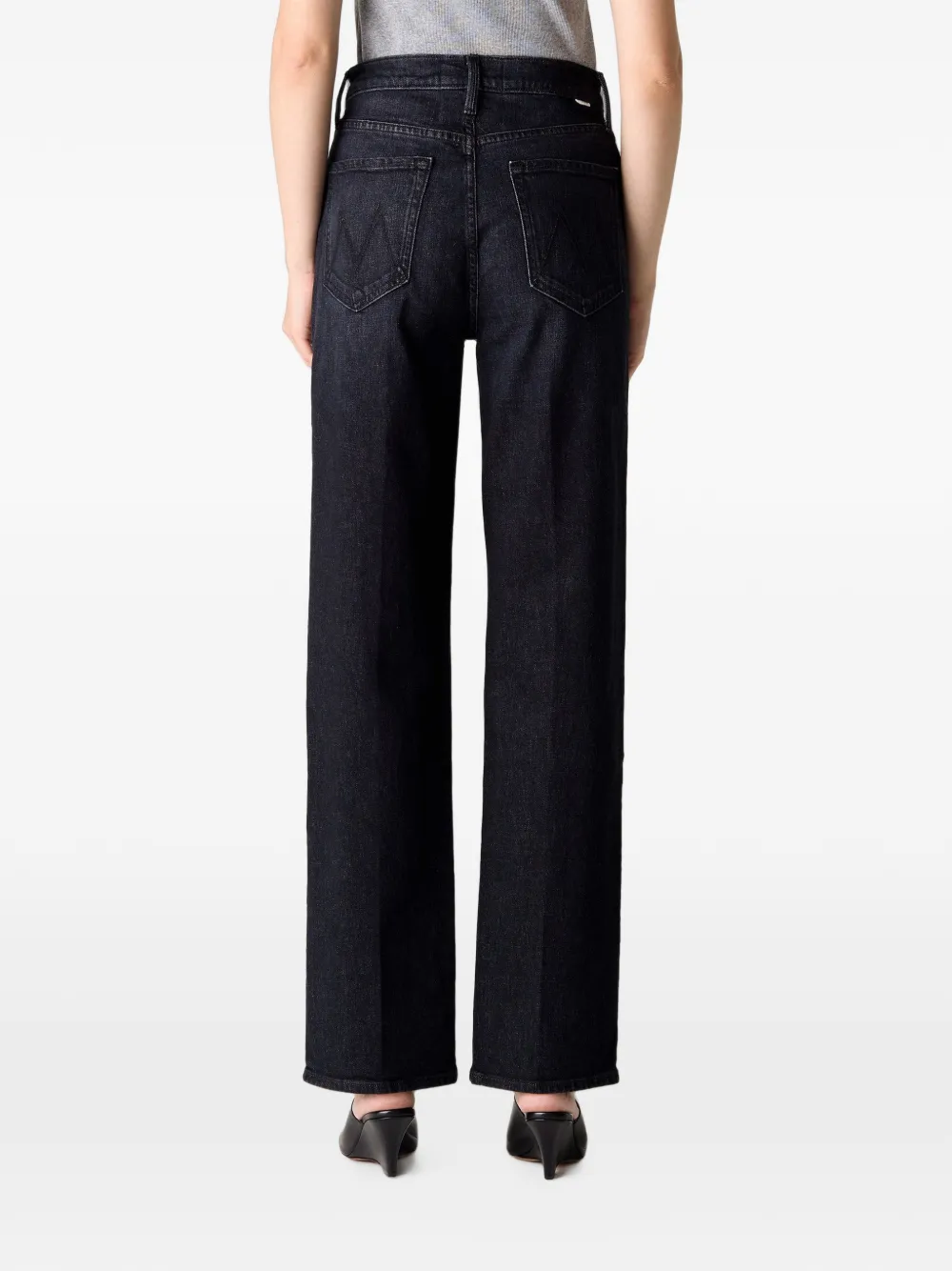 MOTHER Rambler Sneak jeans Zwart