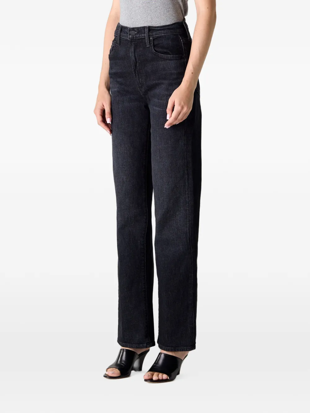 MOTHER Rambler Sneak jeans Zwart