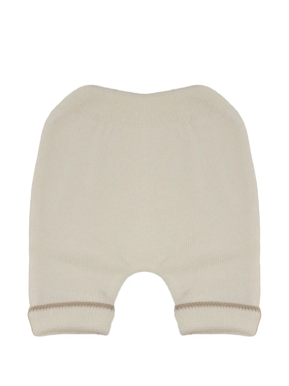 Little Bear polka-dot wool sweater and trousers set Wit