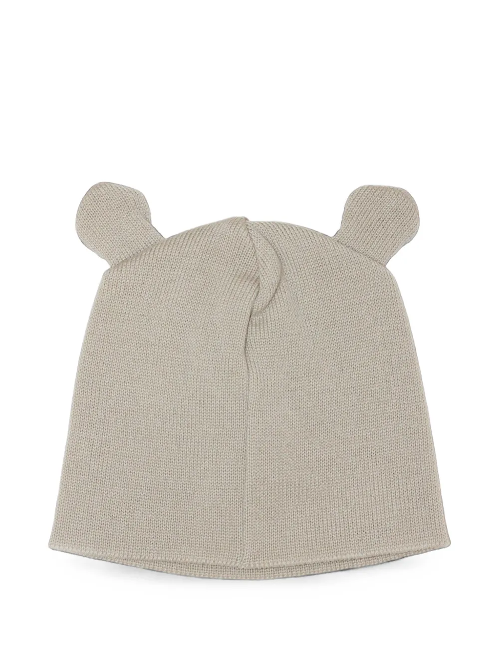 Little Bear ear-detail beanie hat - Toni neutri