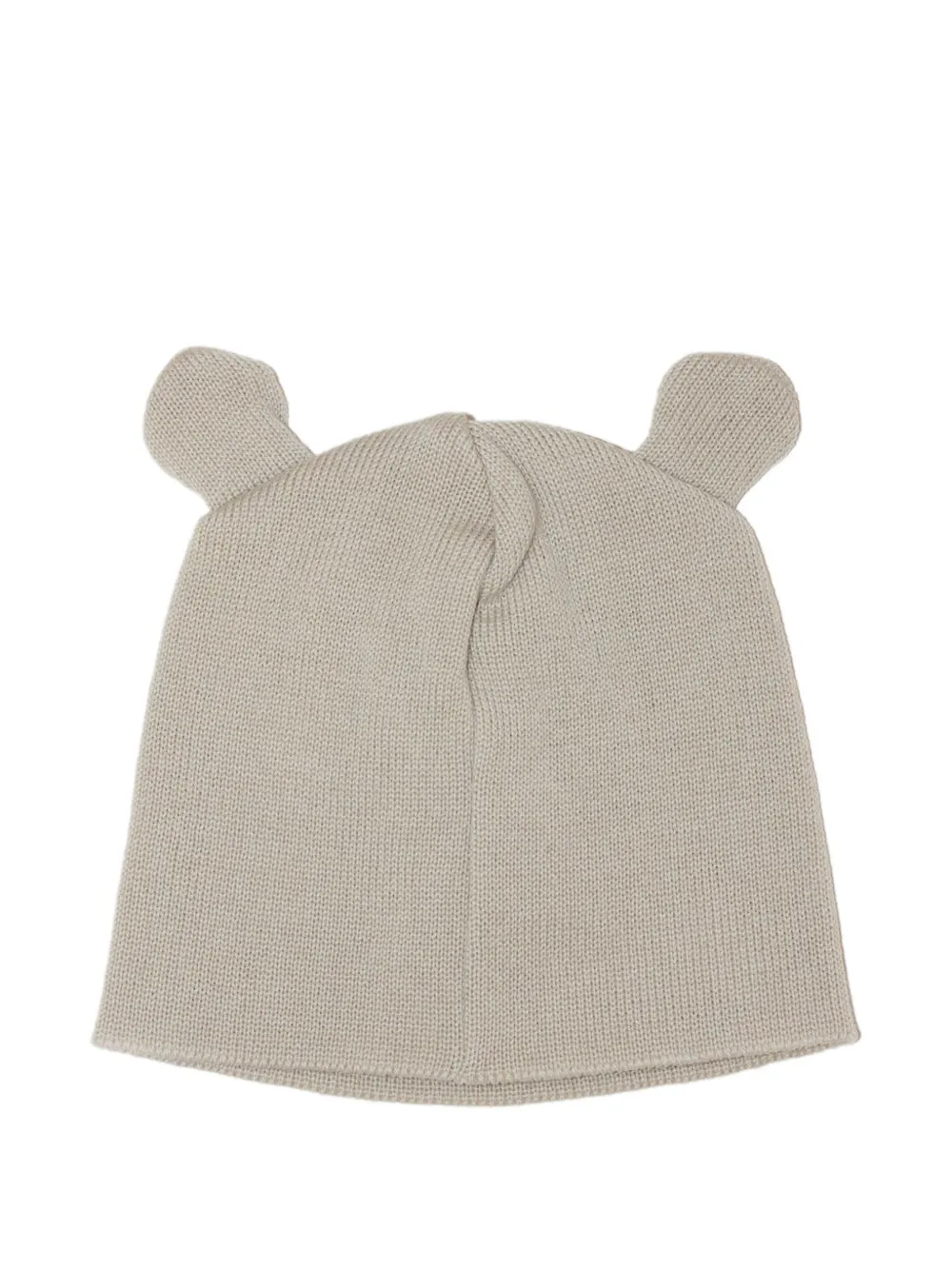 Little Bear ear-detail beanie hat - Toni neutri