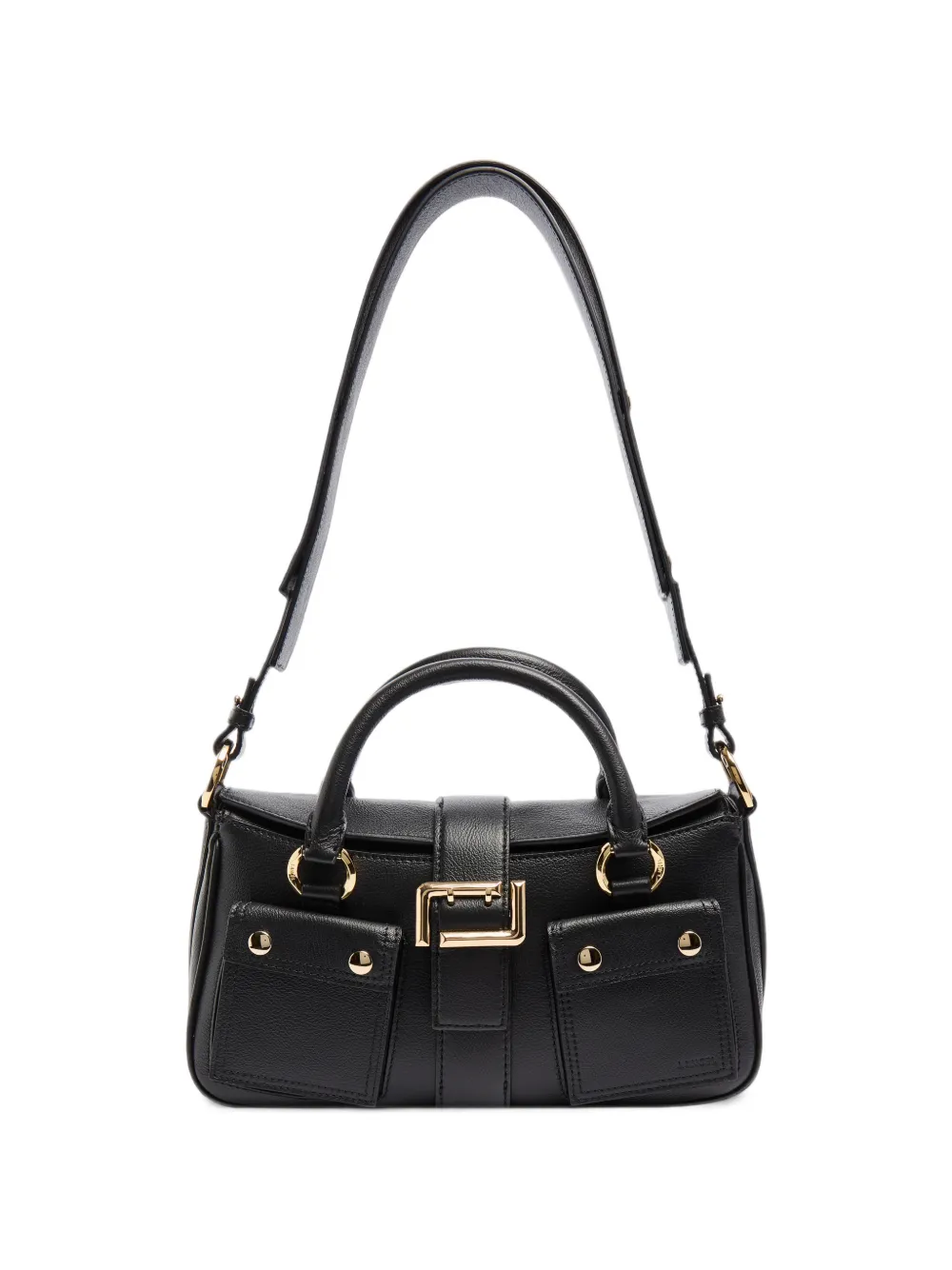 Lancel multipocket leather shoulder bag - Black
