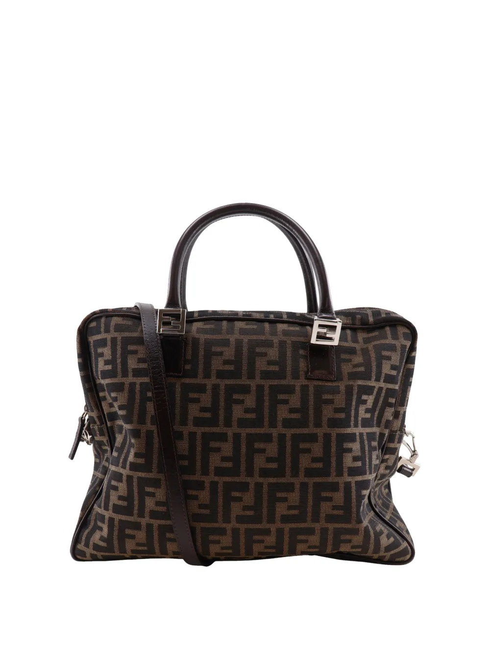 Fendi Pre-Owned 20th Century Zucca Canvas business bag - Marrone
