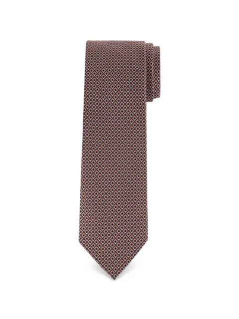 Brioni geometric-pattern tie