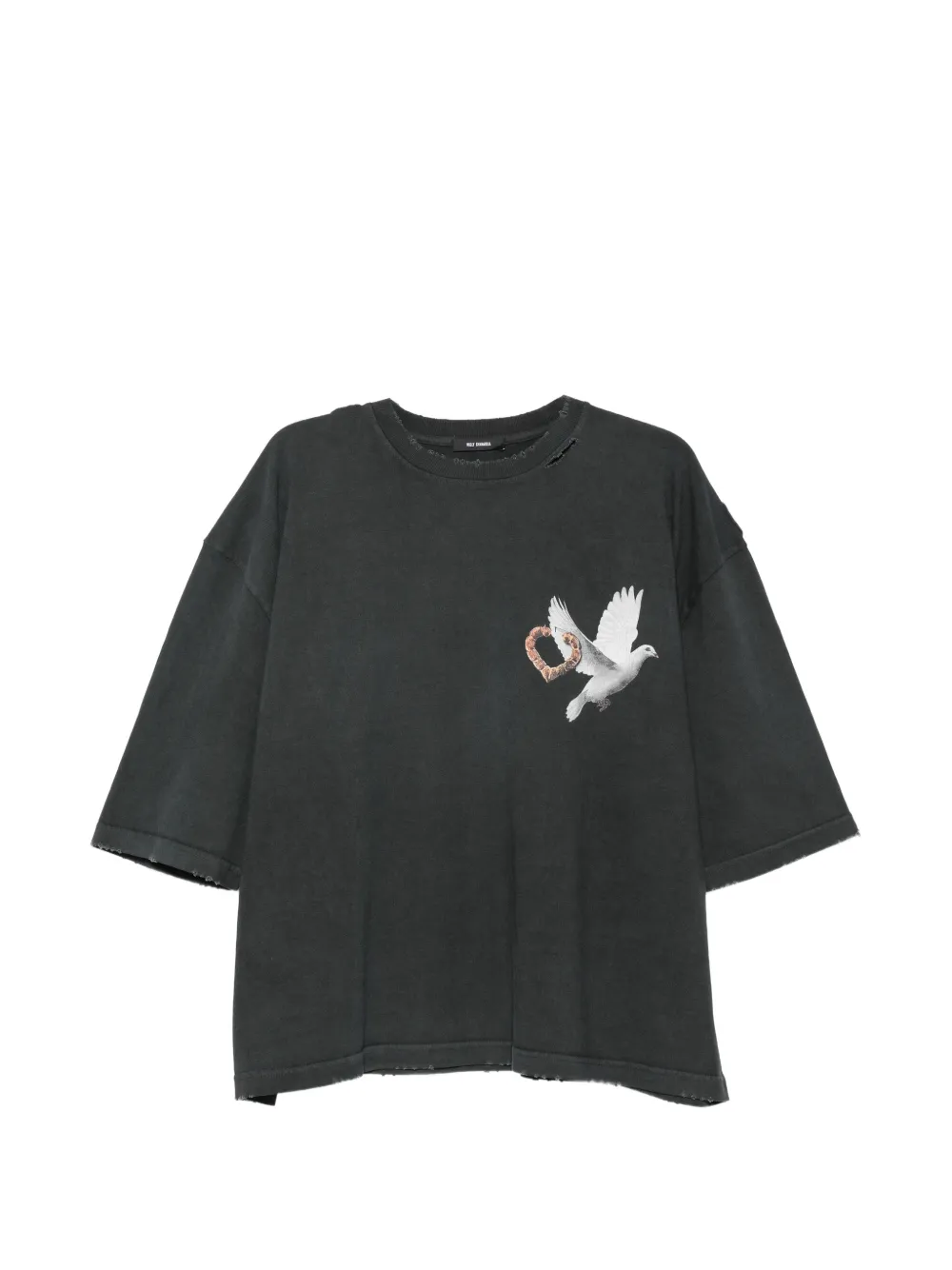 Willy Chavarria T-shirt met grafische print Zwart
